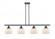 Bell - 4 Light - 48 inch - Matte Black - Stem Hung - Island Light (3442|916-4I-BK-G71-LED)