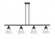 Cone - 4 Light - 48 inch - Matte Black - Stem Hung - Island Light (3442|916-4I-BK-G64-LED)