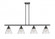 Cone - 4 Light - 48 inch - Matte Black - Stem Hung - Island Light (3442|916-4I-BK-G42-LED)