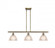 Arietta - 3 Light - 36 inch - Antique Brass - Cord hung - Island Light (3442|516-3I-AB-G422-LED)