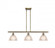 Arietta - 3 Light - 36 inch - Antique Brass - Stem hung - Island Light (3442|516-3I-AB-G422)