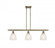 Castile - 3 Light - 36 inch - Antique Brass - Stem hung - Island Light (3442|516-3I-AB-G381)