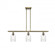 Hadley - 3 Light - 36 inch - Antique Brass - Stem hung - Island Light (3442|516-3I-AB-G342-LED)