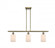 Hadley - 3 Light - 36 inch - Antique Brass - Stem hung - Island Light (3442|516-3I-AB-G341)