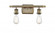 Bare Bulb - 2 Light - 16 inch - Antique Brass - Bath Vanity Light (3442|516-2W-AB)