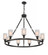 Clymer - 9 Light - 40 inch - Matte Black - Chain Hung - Chandelier (3442|840-BK-G801-LED)
