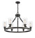 Clymer - 6 Light - 30 inch - Matte Black - Chain Hung - Chandelier (3442|830-BK-G802-LED)