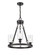 Clymer - 3 Light - 20 inch - Matte Black - Chain Hung - Mini Chandelier (3442|820-BK-G802)