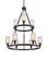 Clymer - 9 Light - 30 inch - Matte Black - Chain Hung - Chandelier (3442|8203-BK-G801)