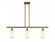 Clymer - 3 Light - 36 inch - Brushed Brass - Stem hung - Island Light (3442|516-3I-BB-G801)