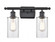 Clymer - 2 Light - 14 inch - Matte Black - Bath Vanity Light (3442|516-2W-BK-G802-LED)