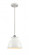 Adirondack - 1 Light - 8 inch - White Polished Chrome - Cord hung - Mini Pendant (3442|516-1P-WPC-M14-W)