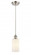 Clymer - 1 Light - 4 inch - Brushed Satin Nickel - Cord hung - Mini Pendant (3442|516-1P-SN-G801-LED)