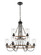 Paladin - 9 Light - 32 inch - Matte Black - Chain Hung - Chandelier (3442|442-9CR-BK-CL-LED)