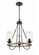 Paladin - 3 Light - 19 inch - Matte Black - Chain Hung - Mini Chandelier (3442|442-3CR-BK-CL-LED)