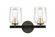 Remy - 2 Light - 15 inch - Black Satin Brass - Bath Vanity Light (3442|420-2W-BSB-SDY)
