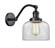 Bell - 1 Light - 8 inch - Matte Black - Adjustable Sconce (3442|515-1W-BK-G72-LED)