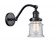 Canton - 1 Light - 7 inch - Matte Black - Adjustable Sconce (3442|515-1W-BK-G184S-LED)