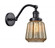 Chatham - 1 Light - 7 inch - Matte Black - Adjustable Sconce (3442|515-1W-BK-G146-LED)