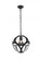 Vega 1 Light in Flat Black Pendant (758|1710D12FB)