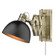 1 Light Articulating Wall Sconce (36|3824-A1W AB-BLK)