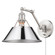 Yep by Golden Lighting Orwell 1-light Swing Arm Wall Lamp in Pewter and Chrome shade (36|3306-A1W PW-CH)