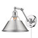 Yep by Golden Lighting Orwell 1-light Swing Arm Wall Lamp in Chrome and Pewter shade (36|3306-A1W CH-PW)