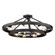 15 Light Semi-Flush (36|1019-96SF BLK)