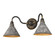 Wry Lighting Jasper 2-light Vanity in Antique Black Iron (36|0877-BA2 ABI-GV)