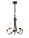 Ivey Lake 5-Light Chandelier Ceiling Light Matte Black (670|9805-MB)