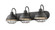 Neo-Industrial 3-Light Vanity Matte Black (670|5423-MB)