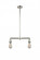 Bare Bulb - 2 Light - 8 inch - Polished Nickel - Stem Hung - Adjustable Island Light (3442|209-PN)