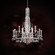 Siena 17 Light 120V Chandelier in Black with Clear Heritage Handcut Crystal (168|RS8415N-51H)