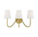 3-Light Wall Sconce in Natural Brass (8483|M90056NB)