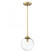 1-Light Mini Pendant in Natural Brass (8483|M70067NB)