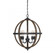 5-Light Pendant in Wood with Black (8483|M70041WB)