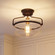 1-Light Ceiling Light in Oil Rubbed Bronze with Natural Brass (8483|M60011ORBNB)