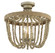 3-Light Ceiling Light in Natural Wood with Rope (8483|M60002-97)