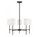 5-Light Chandelier in Matte Black (8483|M10067MBK)