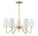 5-Light Chandelier in Natural Brass (8483|M10060NB)