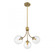 3-Light Chandelier in Natural Brass (8483|M10057NB)