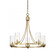 5-Light Chandelier in Natural Brass (8483|M10018NB)