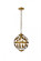 Levante 1 light pendant in brass (758|LD7075D12BR)