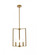 Vino 3 lights pendant in brass (758|LD7071D14BR)