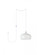 Nora 1 Light white plug-in pendant (758|LDPG2003WH)