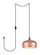 Nora 1 Light honey gold plug-in pendant (758|LDPG2003HG)