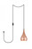 Nora 1 Light honey gold plug-in pendant (758|LDPG2001HG)
