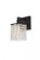Phineas 1 light bath sconce in black with clear crystals (758|LD7006BK)