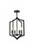 Kiera 4 Lights Pendant in Black (758|LD7068F14BK)