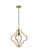 Sandara 1 light pendant in brass (758|LD7063D16BR)